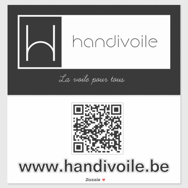 Handivoile promotional sticker (Feuille)