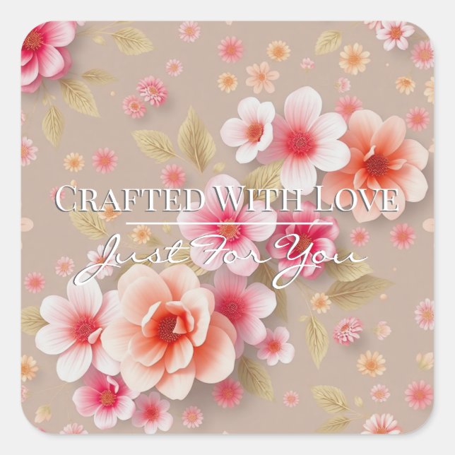 Handmade Thank You Stickers • Cute Order Packaging (Devant)