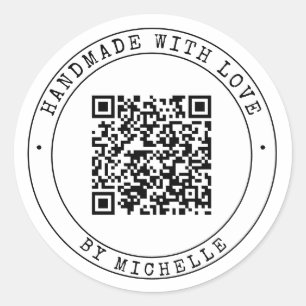 Handmade With Love Merci Sticker