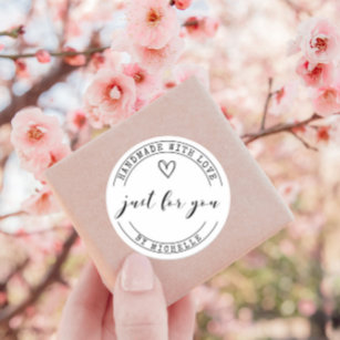 Handmade with Love ⎢ Personalized Sticker
