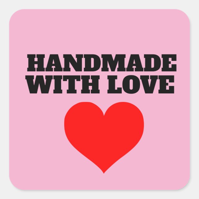 HANDMADE WITH LOVE STICKERS (Devant)