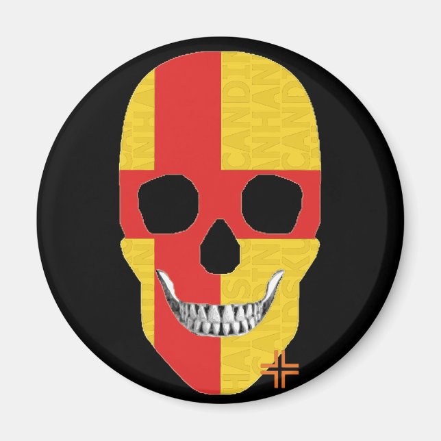 HANDSKULL Aimant circulaire Kalmar B2 (Devant)