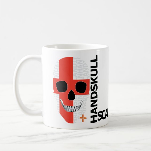 HANDSKULL Angleterre classique Mug O4 (Gauche)