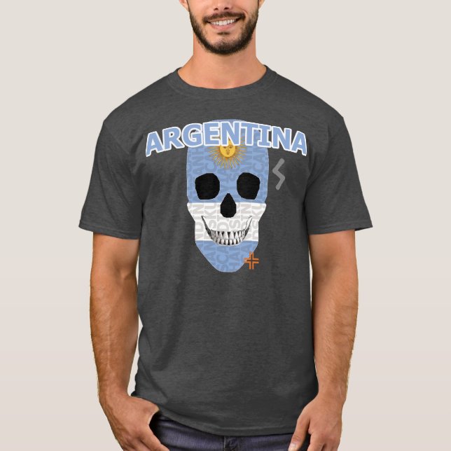 HANDSKULL Argentine t-shirt basique B2 (Devant)