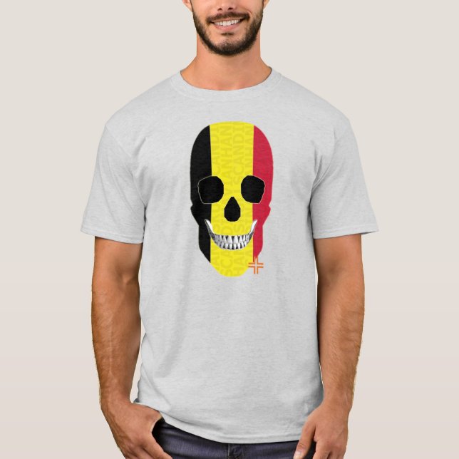 HANDSKULL Belgique t-shirt basique B2 (Devant)