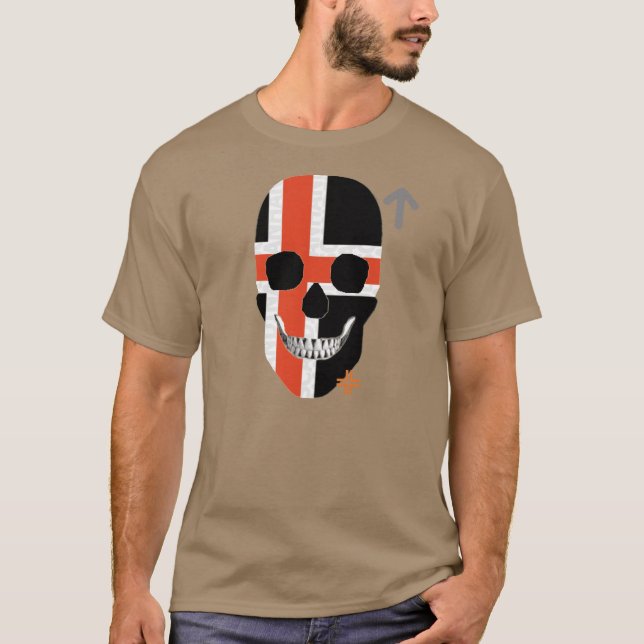 HANDSKULL Croix nordique T-shirt basique B2 (Devant)