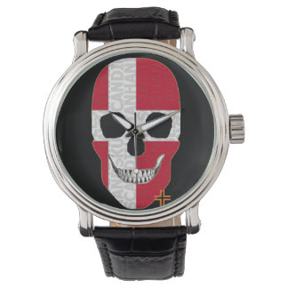 HANDSKULL Danemark montre homme cuir B2