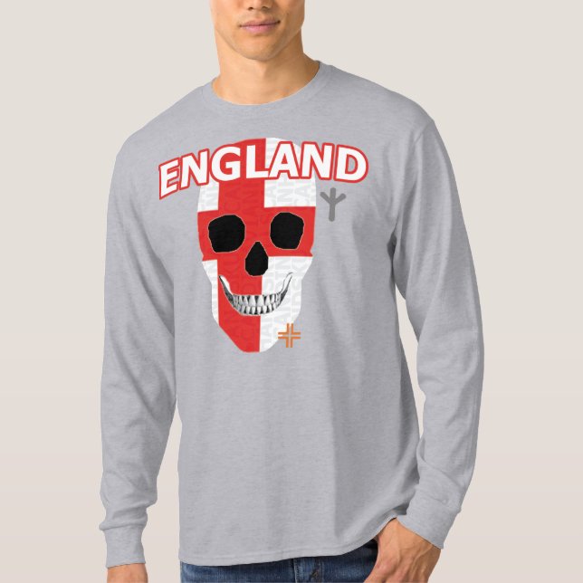 HANDSKULL England T-shirt à manches longues B2 (Devant)