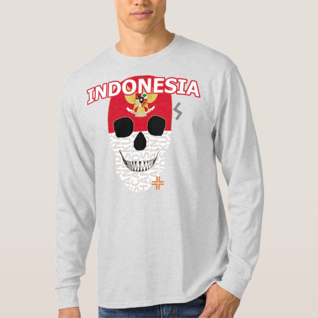 HANDSKULL Indonésie T-shirt à manches longues B2 (Devant)