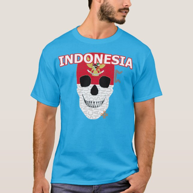 HANDSKULL Indonésie t-shirt basique B2 (Devant)