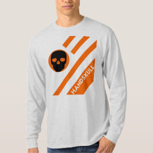 HANDSKULL LIV Orange Bars T-shirt long MancheF2