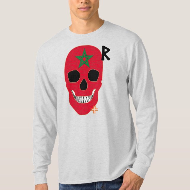 HANDSKULL Maroc Long T-shirt à manches B2 (Devant)