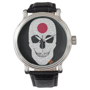 HANDSKULL montre japonaise en cuir moyen B2
