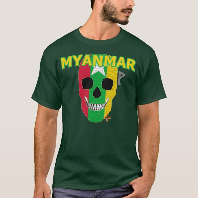 HANDSKULL Myanmar t-shirt basique B2 (Devant)
