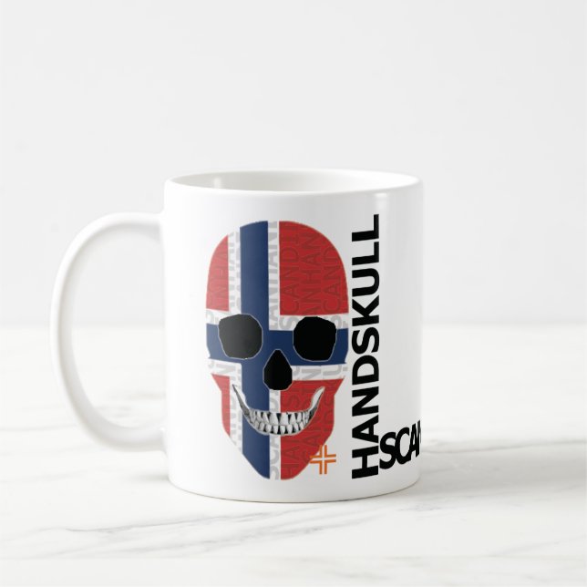 HANDSKULL Norvège Classique Mug O4 (Gauche)