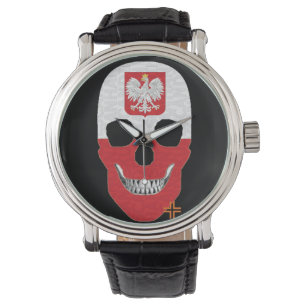 HANDSKULL Pologne montre homme cuir B2