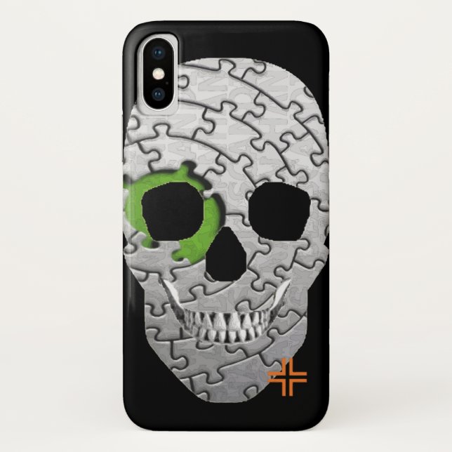 HANDSKULL Puzzle coque iPhone X B2 (Dos)
