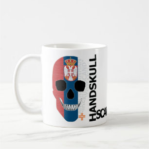 HANDSKULL Serbie classique Mug O4