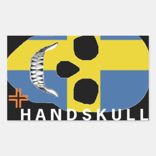 HANDSKULL Suède - autocollant