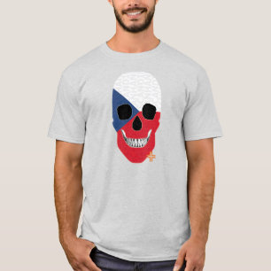 HANDSKULL T-shirt de base de la Tchécoslovaquie B2