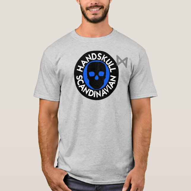 HANDSKULL T-shirt Sky basique P4 (Devant)