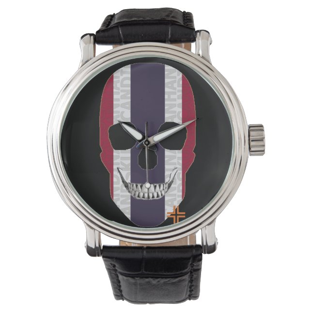 HANDSKULL Thaïlande montre homme cuir B2 (devant)