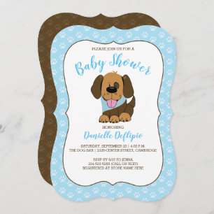 Handsome Chien Chien Chien Baby shower Invitation