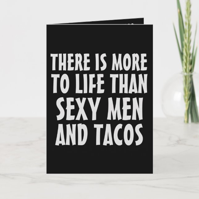 HANDSOME HUNK TACO CARTE D'ANNIVERSAIRE POUR AMI (Devant)