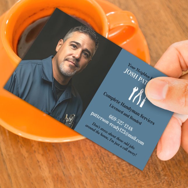 Handyman avec Carte de visite photo (Créateur téléchargé)