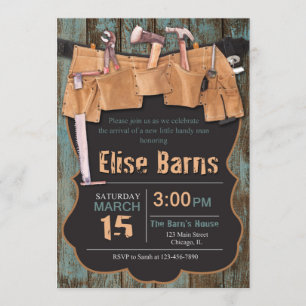 Handyman Baby shower Invitation