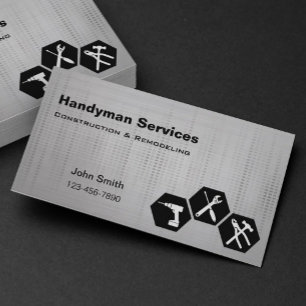 Handyman cartes de visite remodelage de constructi