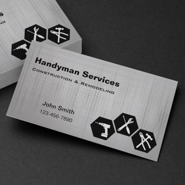 Handyman cartes de visite remodelage de constructi (Créateur téléchargé)