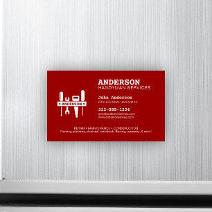 Handyman Réparation à domicile Carte de visite mag