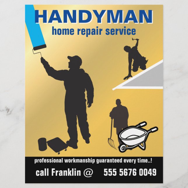 Handyman Service Petite entreprise Réparation à do (Devant)