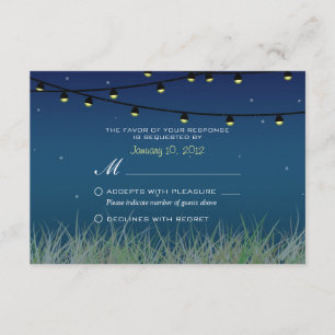 Hanging lumière nuit sous les étoiles RSVP
