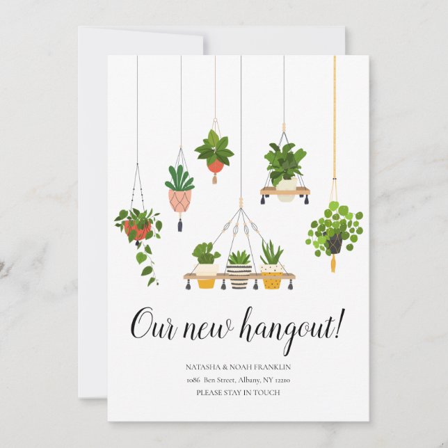 Hanging Plante nouvelle adresse résidentielle Nous (Devant)