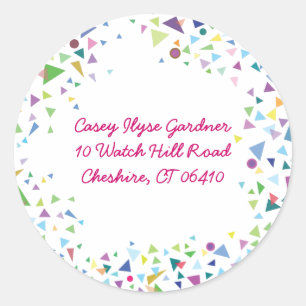 Hanging Stars Jewish REPY RETURN autocollants labl