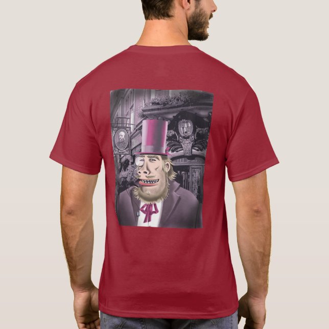 Hanging With Hyde hommes maroon T-shirt dos (Dos)
