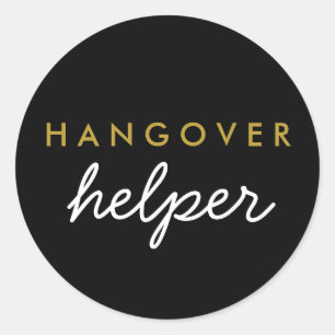 Hangover Helper Wedding Favoriser Sticker
