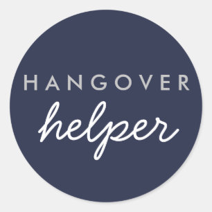 Hangover Helper Wedding Favoriser Sticker Marine A