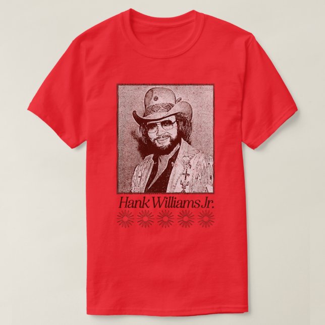 Hank Williams Jr Style Vintage TShirt (Design devant)