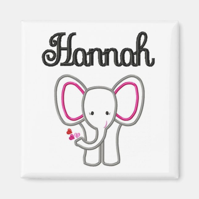 Hannah Elephant Magnet (Devant)