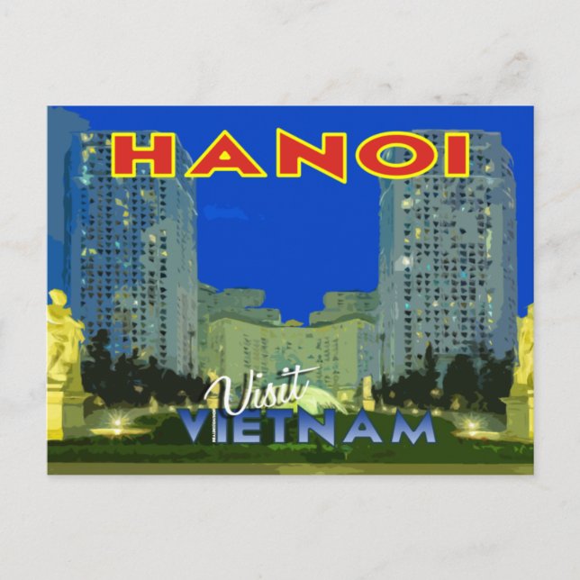Hanoï, Vietnam, carte postale de la série Visite.. (Devant)