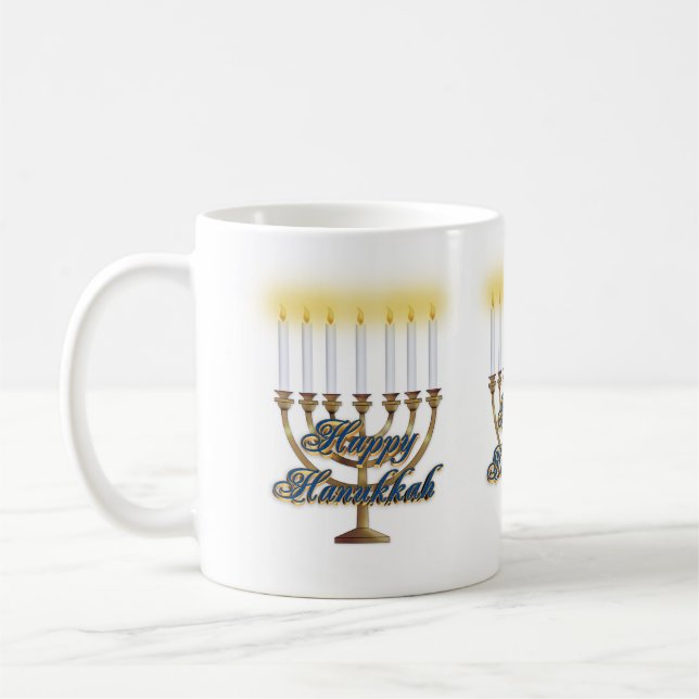 Hanoukka bougies mug menorah (Gauche)