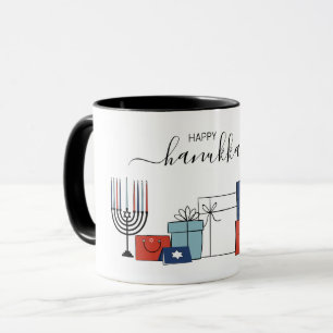 Hanoukka Cadeaux & Menorah Holiday Coffee Mug