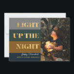 Hanoukka Chanukah Gold Light Up the Night Photo<br><div class="desc">Notre Hanoukka / Chanukah Gold Light up La carte Night Holiday est un moyen élégant et élégant de partager vos souhaits Hanoukka / Chanukah avec vos amis, votre famille et vos clients! Avec espace pour vous de personnaliser avec votre nom et votre photo. Enquêtes? envoyez-nous un message ou envoyez un...</div>