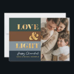 Hanoukka Chanukah Gold Love & Light Photo Greeting<br><div class="desc">Notre carte Hanoukka / Chanukah Gold Love & Light Holiday est un moyen élégant et élégant de partager vos souhaits Hanoukka / Chanukah avec vos amis, votre famille et vos clients! Avec espace pour vous de personnaliser avec votre nom et votre photo. Enquêtes? envoyez-nous un message ou envoyez un courriel...</div>