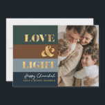 Hanoukka Chanukah Gold Love & Light Photo Greeting<br><div class="desc">Notre carte Hanoukka / Chanukah Gold Love & Light Holiday est un moyen élégant et élégant de partager vos souhaits Hanoukka / Chanukah avec vos amis, votre famille et vos clients! Avec espace pour vous de personnaliser avec votre nom et votre photo. Enquêtes? envoyez-nous un message ou envoyez un courriel...</div>