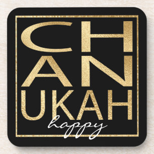 Hanoukka Dessous de verre Chanukah Gold