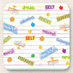 Hanoukka Dessous de verre Parti Chanukah<br><div class="desc">dessous de verre "Hanoukka Party" Merci d'avoir arrêté et de faire du shopping. Très apprécié. Joyeux Chanoukah/Hanoukka ! Style : dessous de verre en plastique dur avec dos de liège - ensemble de 6 Décorez votre maison avec des dessous de verre personnalisés! Fabriqués en plastique brillant avec un support en...</div>